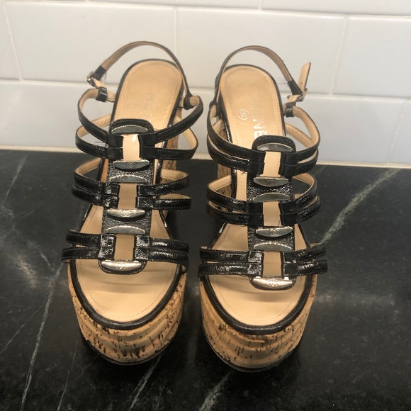 Chanel wedges , worn but in good condition